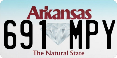 AR license plate 691MPY
