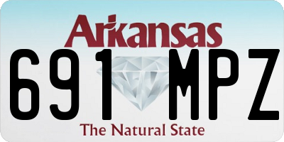 AR license plate 691MPZ