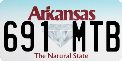 AR license plate 691MTB