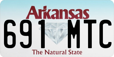 AR license plate 691MTC