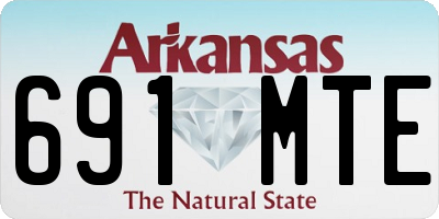 AR license plate 691MTE