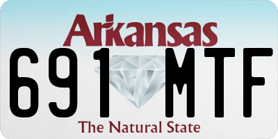 AR license plate 691MTF