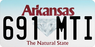 AR license plate 691MTI