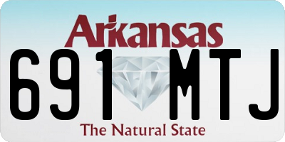 AR license plate 691MTJ