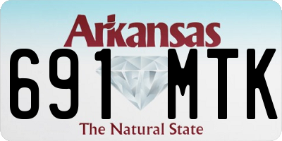 AR license plate 691MTK