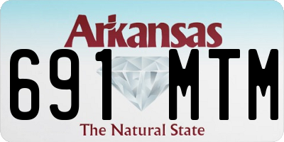 AR license plate 691MTM