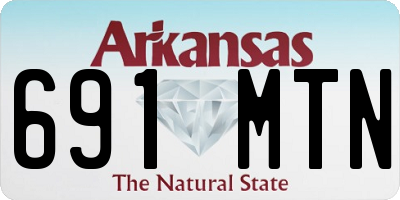 AR license plate 691MTN