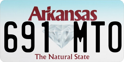AR license plate 691MTO