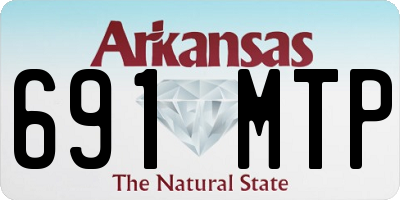 AR license plate 691MTP