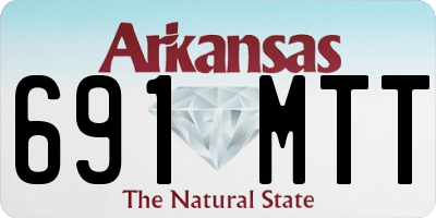 AR license plate 691MTT