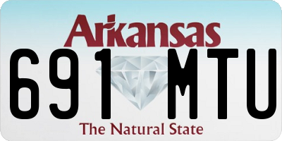 AR license plate 691MTU