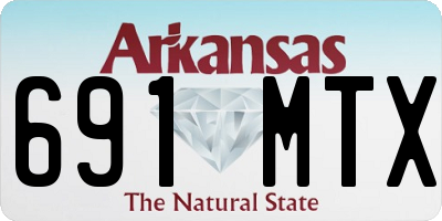 AR license plate 691MTX
