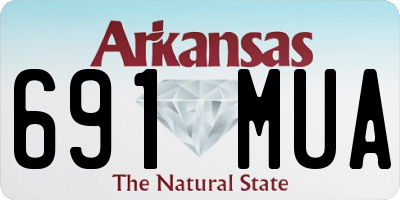 AR license plate 691MUA