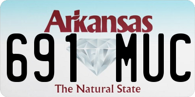 AR license plate 691MUC
