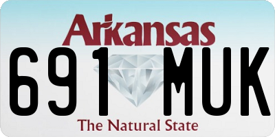 AR license plate 691MUK