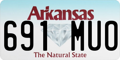 AR license plate 691MUO