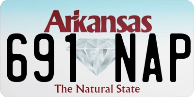 AR license plate 691NAP