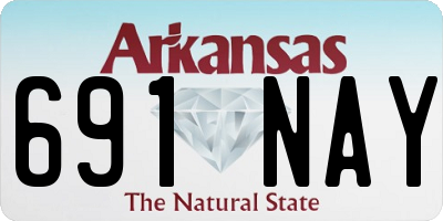 AR license plate 691NAY