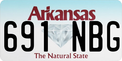 AR license plate 691NBG