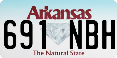 AR license plate 691NBH