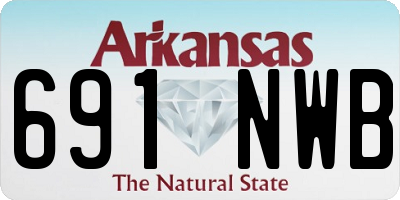 AR license plate 691NWB