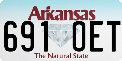 AR license plate 691OET