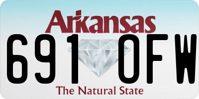 AR license plate 691OFW