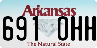 AR license plate 691OHH