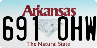 AR license plate 691OHW