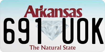 AR license plate 691UOK