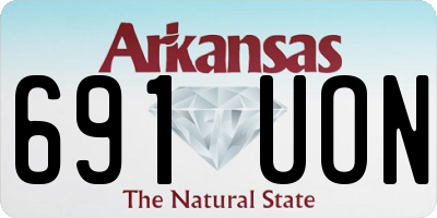 AR license plate 691UON