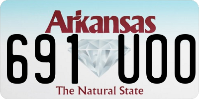 AR license plate 691UOO
