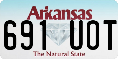 AR license plate 691UOT