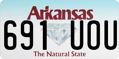 AR license plate 691UOU