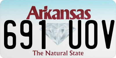 AR license plate 691UOV
