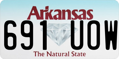 AR license plate 691UOW