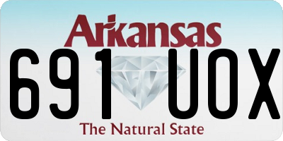 AR license plate 691UOX