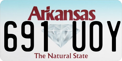 AR license plate 691UOY