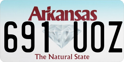 AR license plate 691UOZ