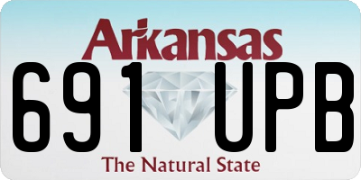 AR license plate 691UPB