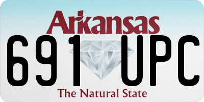 AR license plate 691UPC