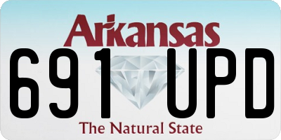 AR license plate 691UPD