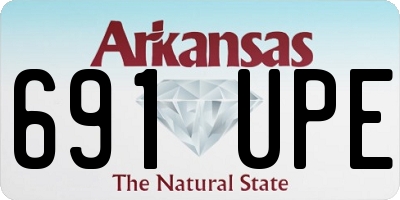 AR license plate 691UPE