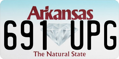 AR license plate 691UPG