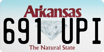AR license plate 691UPI