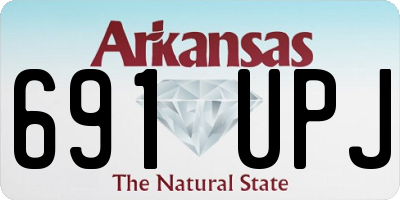 AR license plate 691UPJ