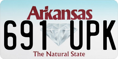 AR license plate 691UPK