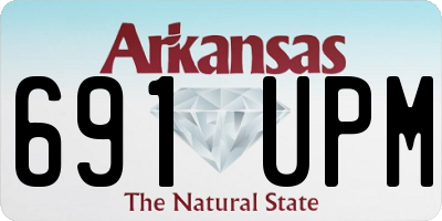 AR license plate 691UPM