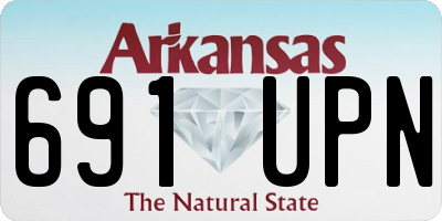 AR license plate 691UPN