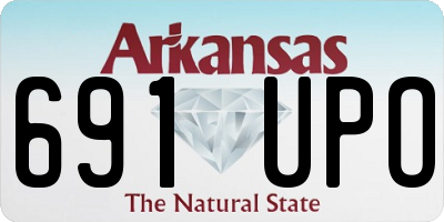 AR license plate 691UPO